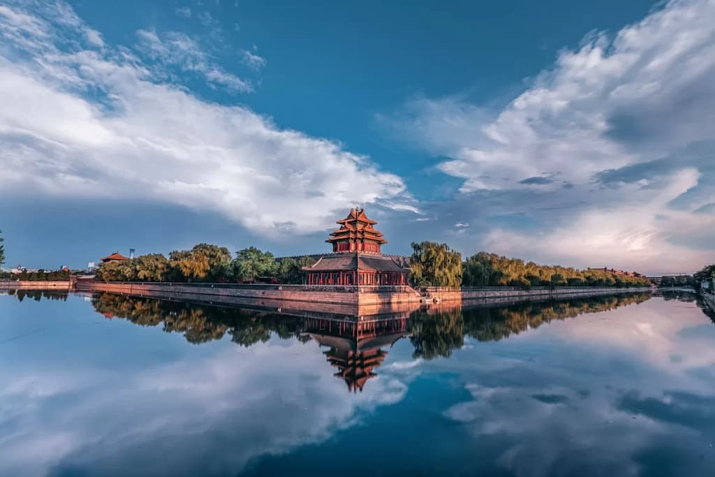 West Lake Hangzhou China scenic view with pagodas and willows