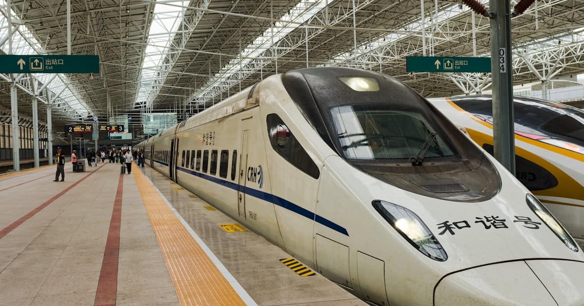 wechat mini-programs tickets - high speed train at station platform