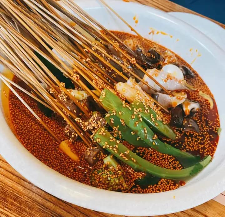 travel sichuan originating - leshan similar cold pot skewers