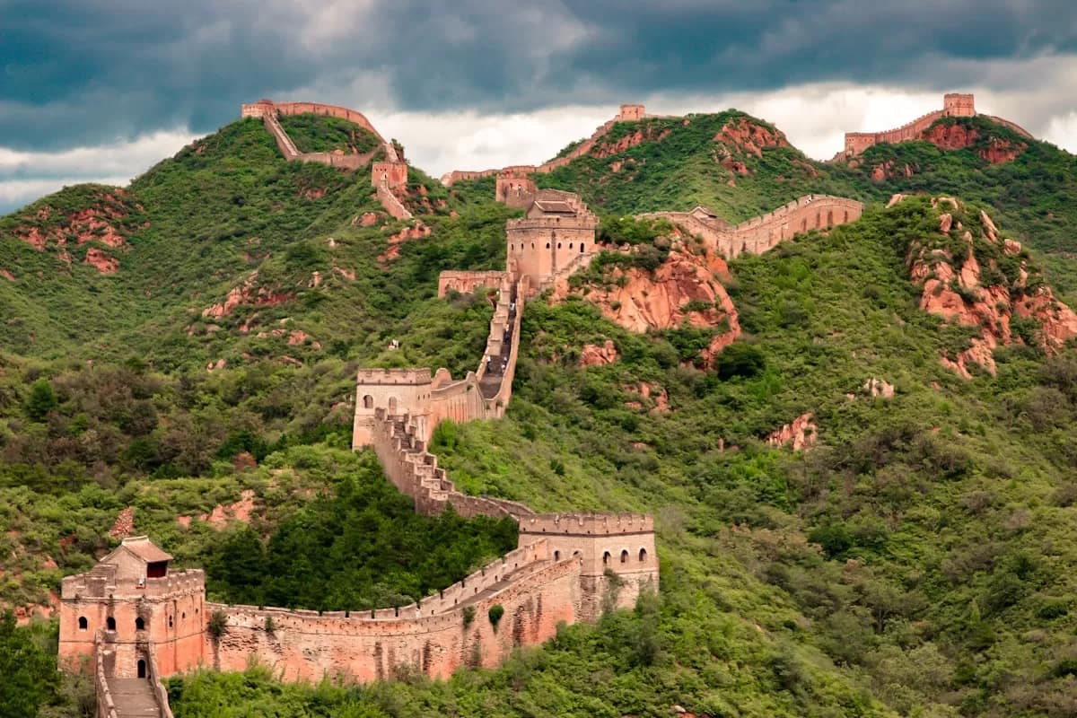 Great Wall of China - scenic view from Mutianyu section